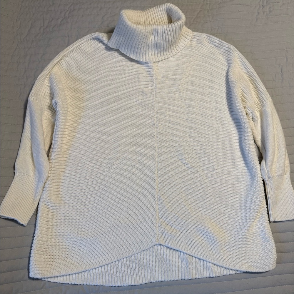 RACHEL Rachel Roy Cream Turtleneck Sweater